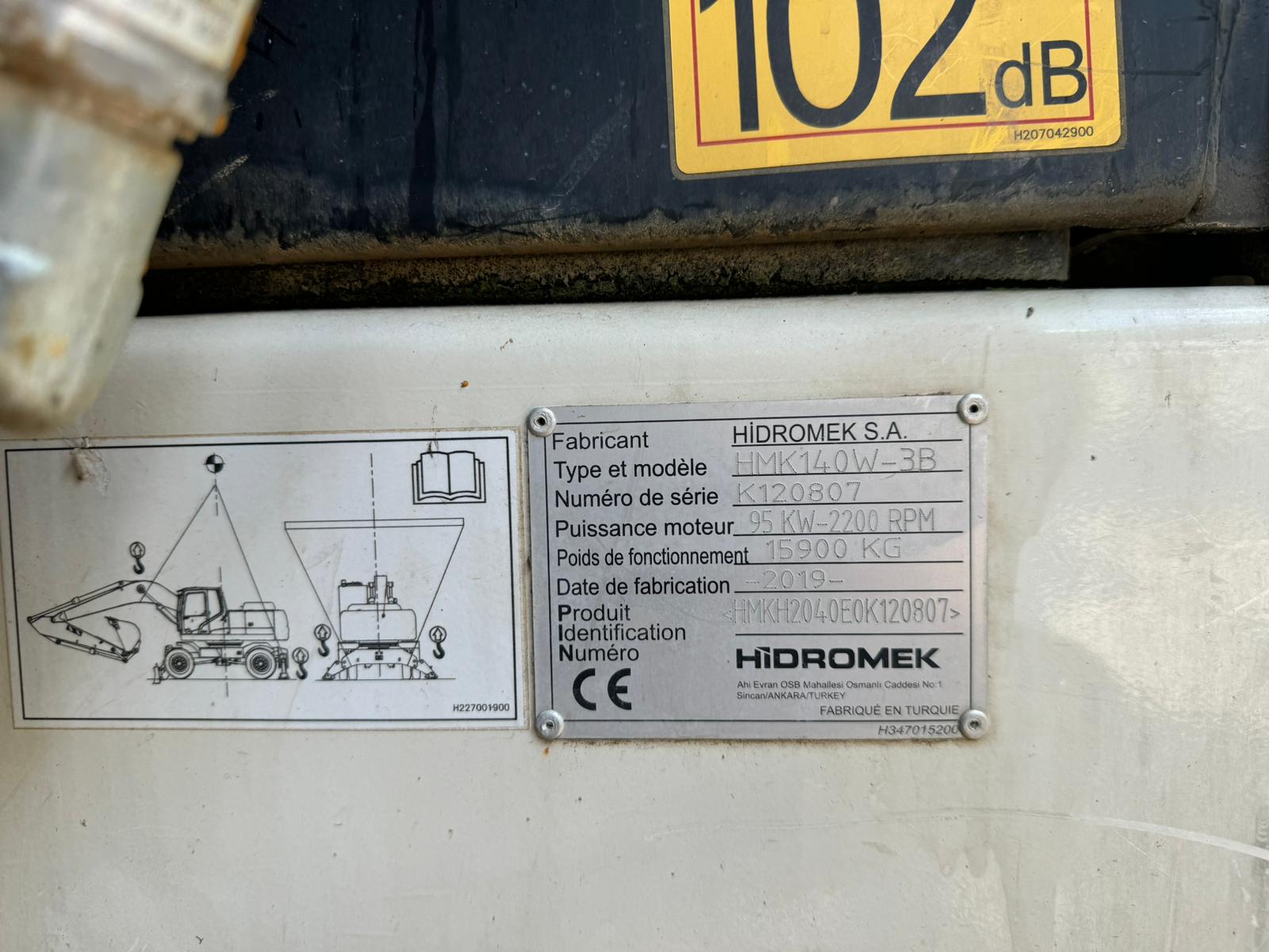 Колісний екскаватор Hidromek HMK 140W Фото - 4